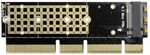 AXAGON Kompatibel PCEM2-1U PCI-E 3.0 16x - M.2 SSD NVMe, bis zu 80 mm SSD,