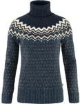 Fj&auml;llr&auml;ven Damen &Ouml;vik Knit Roller Neck Sweatshirt, Navy/Dark Navy, S
