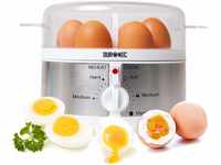 Duronic EB35 WE Eierkocher | Bis zu 7 gekochte Eier | Härtegradeinstellung...