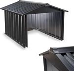 Juskys Metall M&auml;hroboter Garage mit Satteldach - 75x85x63 cm - Sonnen- & Regenschutz
