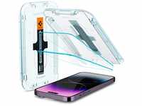 Spigen Glas.tR EZ Fit Schutzfolie kompatibel mit iPhone 14 Pro Max, 2 Stück,