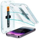 Spigen Glas.tR EZ Fit Schutzfolie kompatibel mit iPhone 14 Pro Max, 2 St&uuml;ck,