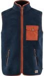 Fj&auml;llr&auml;ven Herren Vardag Pile Fleece Weste, Navy/Autumn Leaf, L