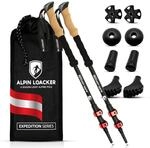 ALPIN LOACKER Teleskop Wanderst&ouml;cke Aluminium mit Korkgriff I Leichte Nordic Walking