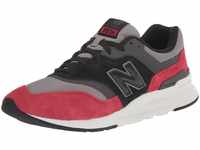New Balance Men's 997H V1 Sneaker, Black/Team Red, 8.5