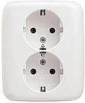 Busch-Jaeger 202 EUJ-214 SCHUKO&reg; Doppelsteckdose Alpinwei&szlig; Reflex SI...