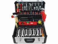 FAMEX 420-88 Alu Werkzeugkoffer gefüllt mit Top Werkzeug Set - ERWEITERBAR -