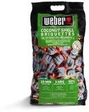 Weber Grill-Briketts aus Kokosnussschalen (8kg Sack), leistungsstark, f&uuml;r Lange und