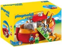 PLAYMOBIL 1.2.3 6765 Meine Mitnehm-Arche-Noah, mit 12 Tieren, Zugangsplanke und