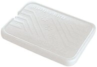 APS 10791 K&uuml;hlakku, 25 x 19 cm, H: 2,5 cm, Polyethylen, wei&szlig;, gef&uuml;llt mit