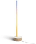 Philips Hue White & Color Ambiance Gradient Signe Oak Tischleuchte 730lm, Holzoptik,