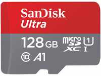 SanDisk Ultra Android microSDXC UHS-I Speicherkarte 128 GB + Adapter (Für
