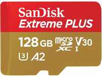 SANDISK - CARDS Extreme Plus MicroSDXC 128 GB + SD Adapter 200 MB/s 90 MB/s A2...
