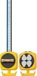 Brennenstuhl Pendel Stromverteiler/H&auml;ngeverteiler mit 4 Schutzkontakt-Steckdosen
