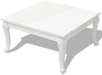 vidaXL Hochglanz Couchtisch Beistelltisch Kaffeetisch Wohnzimmer 80x80x42cm Wei&szlig;