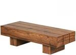 Wohnling Couchtisch Massiv-Holz Sheesham 120cm breit Design Wohnzimmer-Tisch