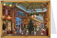 Nostalgischer Postkarten Adventskalender mit Bildern f&uuml;r Kinder und Erwachsene