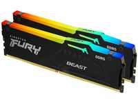 Kingston FURY Beast Schwarz RGB 32GB (2x16GB) 6000MT/s DDR5 CL36 DIMM Desktop Gaming