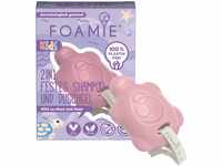 Foamie 2in1 Festes Shampoo & Duschgel Kinder, Shampoo Mädchen mit Bio-Mandelöl und