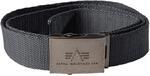 Alpha Industries Heavy Duty 4 cm Unisex G&uuml;rtel Rep.Grey