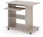 Vicco Schreibtisch Harm, Sonoma, 80 x 50 cm, mit Rollen und ausziehbarer