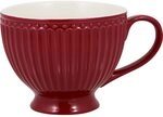 GreenGate Alice Teetasse mit Henkel Porzellan rot L 0,4 &Oslash; 11,5 cm
