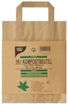 Papstar 14185 Kompostbeutel, Kraftpapier, braun, 28 x 22 x 28 cm, 15 Einheiten