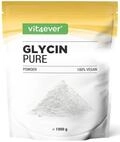 vit4ever Glycin Pure - 1000 g Pulver - nat&uuml;rlich S&uuml;&szlig; | Optimal dosierbar inkl.