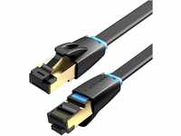 VENTION 1M Ethernet Twisted Pair LAN-Patch Kabel Cat8 Gigabit LAN Netzwerkkabel...