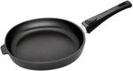 Eurolux Guss-Pfanne &Oslash; 20 cm abnehmbarer Stiel - flacher 5.0 cm Rand - kleine runde