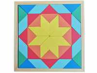B&Julian® Holz Tangram Tetris Kinder Legespiel Steckspiel Brettspiel Puzzle mit