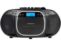 MEDION E66476 Stereo Sound System (Boombox, CD-Player, MP3, Kassette, tragbarer
