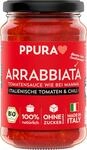 PPURA Bio Tomatensauce Arrabbiata | Pasta-Sauce mit Fruchtigen Tomaten & Chili | 100%
