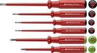 PB Swiss Tools POZIDRIV SCHLITZ Schraubendreher-Set Elektriker VDE PB 5543, Isoliert