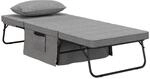 HOMCOM 4-in-1 Klappbett 75x190 cm Erwachsene G&auml;stebett Klappbar mit Kissen | 8...