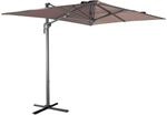 Rechteckiger Sonnenschirm 2x3 m - Antibes - Taupe - Ampelschirm, kippbar, faltbar und