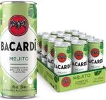 BACARD&Iacute; Mojito, 10% Vol., 12 x 25 cl/250 ml, Ready-To-Drink Cocktail in der Dose,