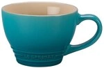 LE CREUSET Gro&szlig;e Cappuccino Tasse aus Steinzeug, 400 ml, Karibik, 70304401700002