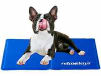 Relaxdays Kühlmatte Hund, selbstkühlend, abwischbar, robust, mit Gel, Kühldecke