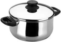 LACOR 14318 Garinox Bratentopf mit Deckel 18 cm, silber
