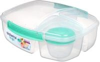 Sistema to GO Triple Split Brotdose mit Joghurtbeh&auml;lter | 2L luftdichter und
