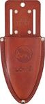 Original L&Ouml;WE Leder Premium Holster - 9809 | G&uuml;rteltasche braun f&uuml;r Gartenschere