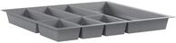 Orga-Box Besteckeinsatz silbergrau f&uuml;r 60er Schublade z.B. Nobilia ab August 2012