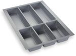Orga-Box&reg; IV UNIVERSAL Besteckeinsatz Besteckkasten silbergrau f&uuml;r 40er Schublade
