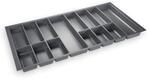 Orga-Box&reg; IV UNIVERSAL Besteckeinsatz Besteckkasten silbergrau f&uuml;r 100er Schublade