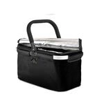 Genius A14368 Thermo-Einkaufskorb Falko schwarz | Einkaufstasche 22l gro&szlig;, faltbar,
