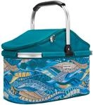 anndora Einkaufskorb 25 Liter Isolierkorb Picknick K&uuml;hlkorb - Ocean t&uuml;rkis