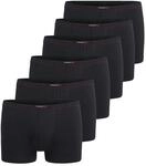 G&ouml;tzburg Boxershorts Herren 6er Pack Unterhosen (schwarz-dunkel-Uni) 8