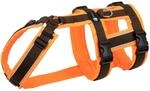 Anny-X Brustgeschirr Safety Protect Leuchtorange-Braun | Sicherheits-Hundegeschirr