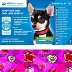 Aqua Coolkeeper Halsband Roses XXS